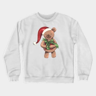 Christmas bear children motive Christmas presents Crewneck Sweatshirt